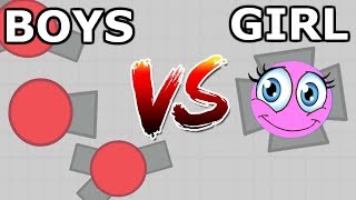 GIRL VS BOY - 125K Score | FFA Diep.io