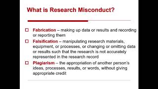 IPPCR 2019 Ethics in the Conduct of Research Part 1 of 4