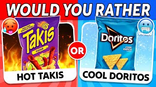 Would You Rather...? HOT vs COLD | FOOD Edition 🔥❄️