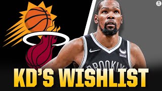 Kevin Durant Interested In Joining Suns & Heat If Traded From Nets I CBS Sports HQ