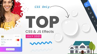 Top CSS & Javascript Animation & Hover Effects | Complete Responsive Portfolio Website | July 2021