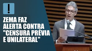 Zema defende liberdade de expressão ao ser diplomado para o segundo mandato