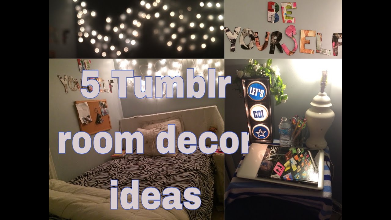 Diy Super Easy Tumblr Room Decor - YouTube