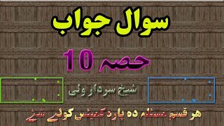 Pashto bayan sawal jawab پشتو بیان سوال جواب part 10 by pashto bayan shaikh sardar wali