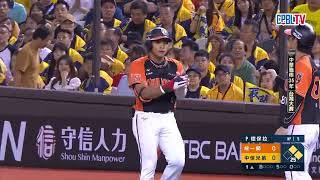 10/19 台灣大賽G1 統一 VS 中信 一局上，統一一開始就攻下大局，連續的安打及對手失誤攻下三分，統一3:0