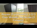 Review (FurnitureSG) 1/2/3 Door Wooden Wardrobe (3 Colours)