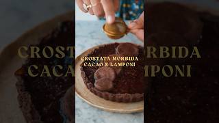 CROSTATA MORBIDA CACAO E LAMPONI senza uova e senza burro