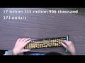 Amazing abacus addition by Japanese girl, age 7