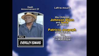 Eversley Edward ~ Long Obituary