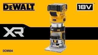 DEWALT® France | L' affleureuse défonceuse sans fil DCW604 est conçue pour des travaux de précision