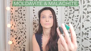 MOLDAVITE \u0026 MALACHITE- energy experiments