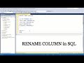 How to RENAME COLUMN in table in SQL
