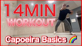 【運動＝運を動かす】14MIN WORKOUT ワークアウト Capoeira Basics 🌈