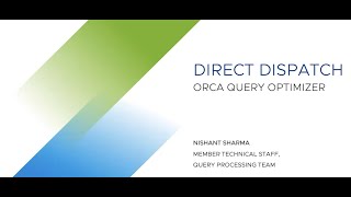 Concept of Direct Dispatch with GPORCA in Greenplum7