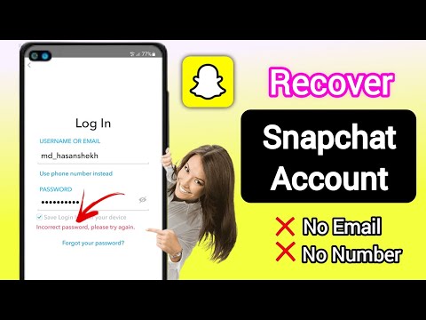 How To Recover SnapChat Account Without Phone Number and Email (2023) | Recover Snapchat account