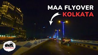 Maa Flyover at Night | Kolkata 4K Drive