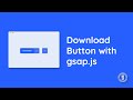 Download Button Animation with HTML, CSS, & JavaScript - gsap.js - Live Coding | EL Creative Media
