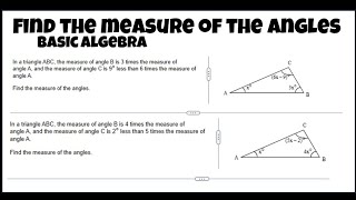 Master Algebra: Triangle Angle Measurements