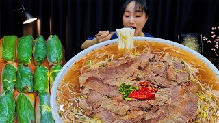 초대형 소고기 쌀국수 먹방😋 월남쌈에 쉬림프롤까지 | RICE NOODLE | SPRING ROLL | SHRIMP ROLL | MUKBANG | EATING SHOW | ASMR