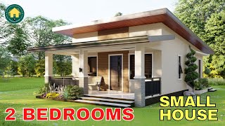 SIMPLE SMALL HOUSE WITH 2 BEDROOMS (10.5x6.5m)