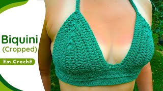 Biquini Cropped de Crochê | LINDO e Fácil para Iniciantes | Tutorial PARTE 01