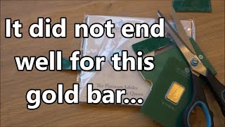 Gold Bar DESTRUCTION \u0026 Royal Mint Unboxing - Merry Christmas!!!