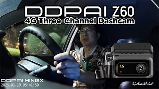 DDPAI Z60 3-Channel OBD Dash Cam - Unbox Install Road Test Review