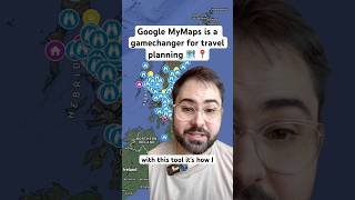The BEST travel planning tool - Google MyMaps! 🗺️ 📍#shorts