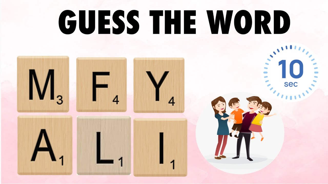 Guess The Scrambled Word Game| 6 Letters - YouTube