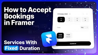 How to Add Booking Component in Framer for Services with Fixed Duration | Step-by-Step Tutorial