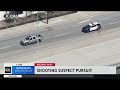 Police in pursuit of an attempted murder suspect