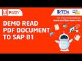 UiPath Indonesia RPA PDF Document Extraction - Download Email PDF and Input to SAP Business One