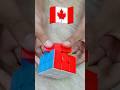 canada flag with Rubik's cube #satisfying #rubikscube