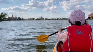 SCHWERIN (Day 2) - Kayak tour with my daughter. Trip to Kaninchenwerder. Climbing the church tower