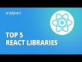 Top 5 React Libraries | React Libraries 2026 | React For Beginners 2026 | #Shorts | Simplilearn