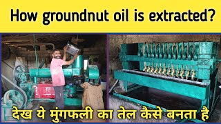 How groundnut oil is made | मूंगफली का तेल कैसे बनता है| Mitiyaj gir somnath |