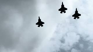 Missing man formation with Dutch F-35s