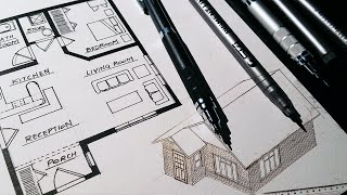 Isometric Drawing From A House Floor Plan