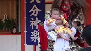 奉納神楽 柴引 大分神楽社 2023年若宮八幡社夏季大祭