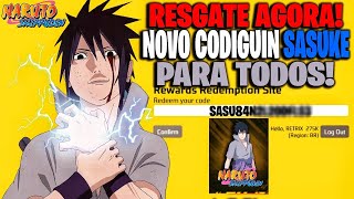 CORRE! COMO RESGATAR GRÁTIS O NOVO CODIGUIN INFINITO DO SASUKE! 2025 FREE FIRE ff