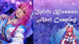 🌸 Spirit Blossom Ahri Cosplay ♡ Get Into Cosplay With Me 🌸