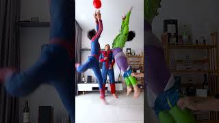 Spider Man Pranks The Hulk🤣 #funny #shorts