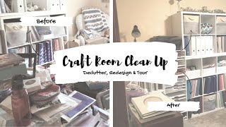 Craft Room Clean Up| Laura's Craft Room |Craft Room Tour ***Jessica Grace***