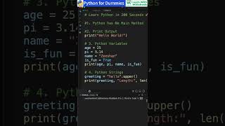 Python for Dummies: 4- Python String Data Types #python #pythontutorial #pythonprogramming