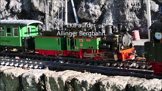 Echtdampf auf der Allinger Bergbahn  - Gartenbahn - EKB von Ralph Reppingen