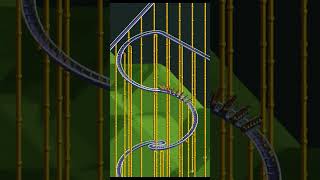 This rollercoaster has a 0.1% survival rate π #shorts #rollercoastertycoon #amusementparkrides