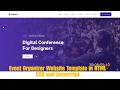How to create a Event Organizer website in HTML CSS and Javascript | Source code