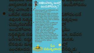 నిత్యపూజ చెయ్యగలిగితేనే శివలింగాన్నిఇంట్లో ఉంచుకోవాలా #సద్భావన కోసం శివలింగాన్ని ఇంట్లో ఉంచుకోవచ్చా