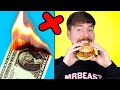 Encontré DINERO en la Hamburguesa de MR BEAST 😱🍔💸 #Shorts