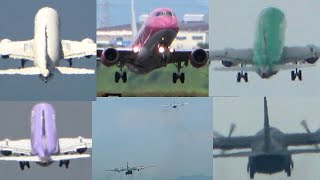 愛知県営名古屋空港 小牧基地 離陸シーン6連発 FDA 戦闘機 自衛隊 Landing Scene of Various Aircraft at Nagoya Airport 2022/7/22